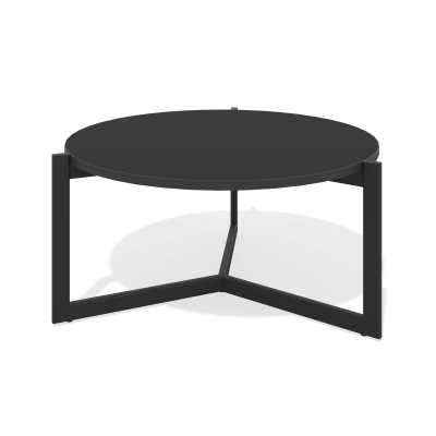 Журнальный стол Мадрид (высота 400) (черный графит, черный муар)